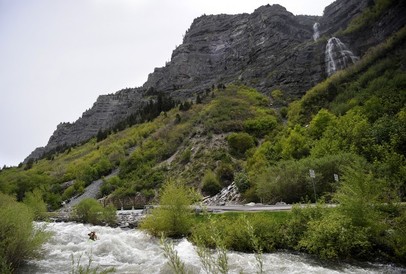 Bridal Veil Falls UT and Provo River